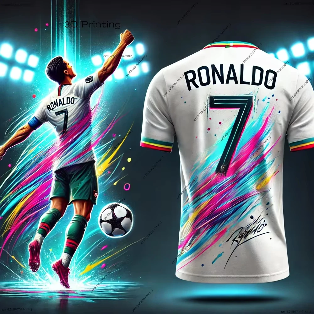 2025 Neue Spezialausgabe Cristiano Ronaldo Nr. 7 Fußballtrikot für Kinder, Fußball-Trainingsanzug, Fußball-Sport-T-Shirt für Erwachsene
