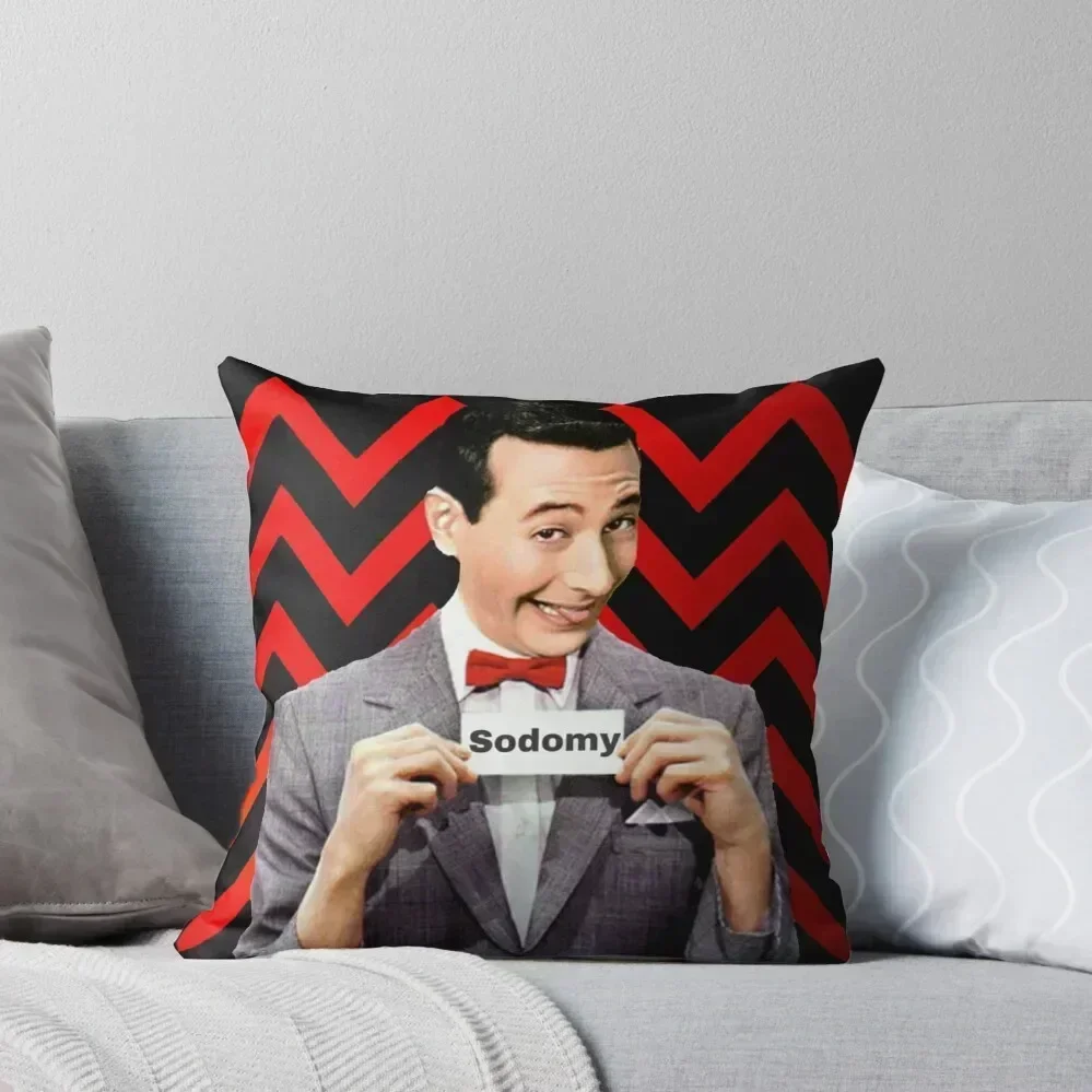 

Pee Wee Herman- Sodomy Throw Pillow New year Embroidered Cushion Cover Pillow Decor Cushions Cover pillow