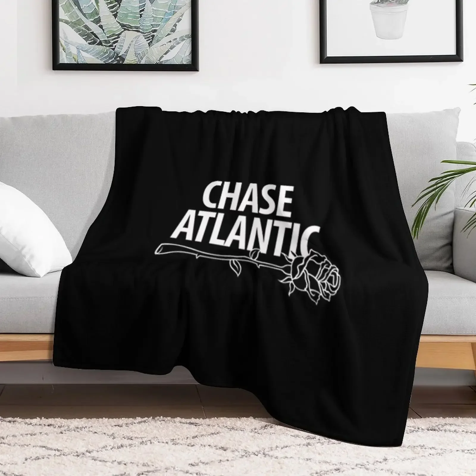 CHASE ATLANTIC ROSE LOGO Throw Blanket Tourist Warm Blankets