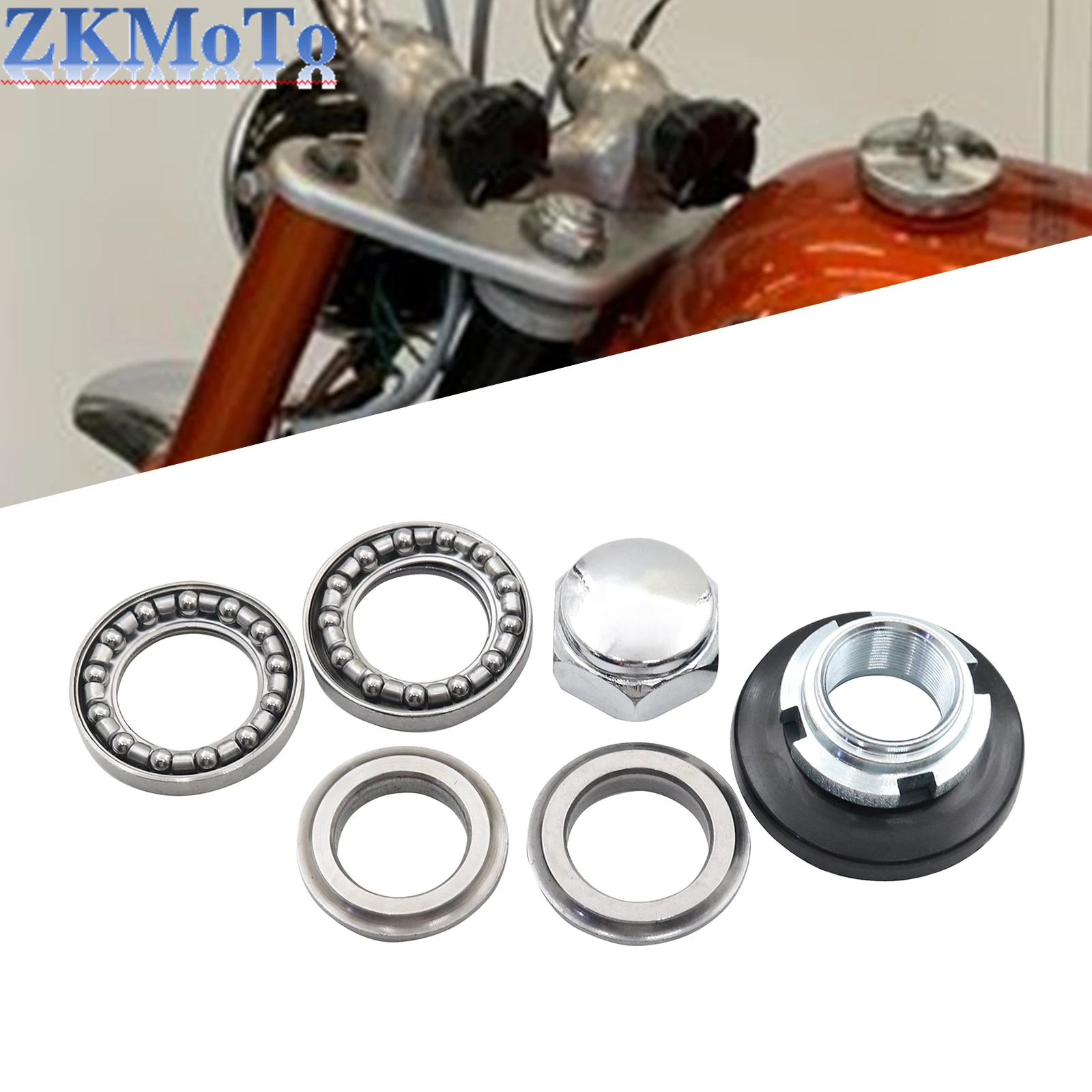 

Motorcycle Steering Stem Bearing Kit For Honda Z50 Z50R CL70 CT70 SL70 XL70 C70 S90 CT90 For Honda XR50 CRF 50 70 70F 80F 100F