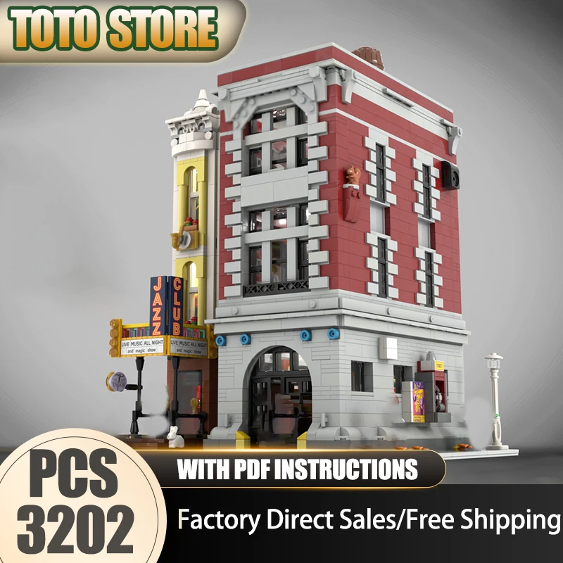 

Городской вид на улицу Moc Building Bricks Workshop с резервуаром для воды Модель Технология Модульные блоки Подарки Рождественские игрушки Сборка своими руками