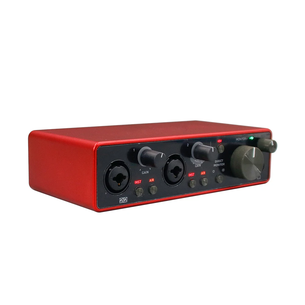 Amplificador de tercera generación, interfaz de Audio USB para grabación, escritura de canciones, Streaming y Podcasting, grabación de alta calidad en estudio, 2i2