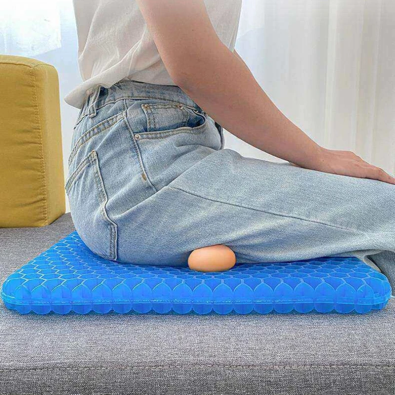 Wabenförmiges Gel-Sitzkissen, verdicktes, vergrößertes Kissen für Zuhause, Büro, Autositz, tägliche Haushaltsnutzung