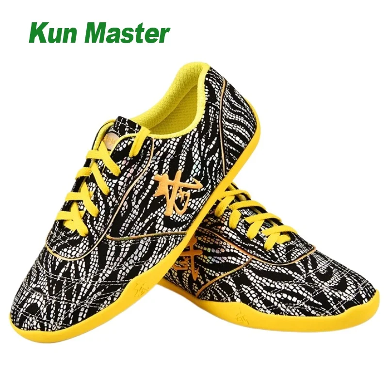 

Kung Fu Shoes for Martial Arts Thin Sole Lightweight Flexible Stripe Pattern Bright Colors Non Slip Wushu Shoes for Men Women