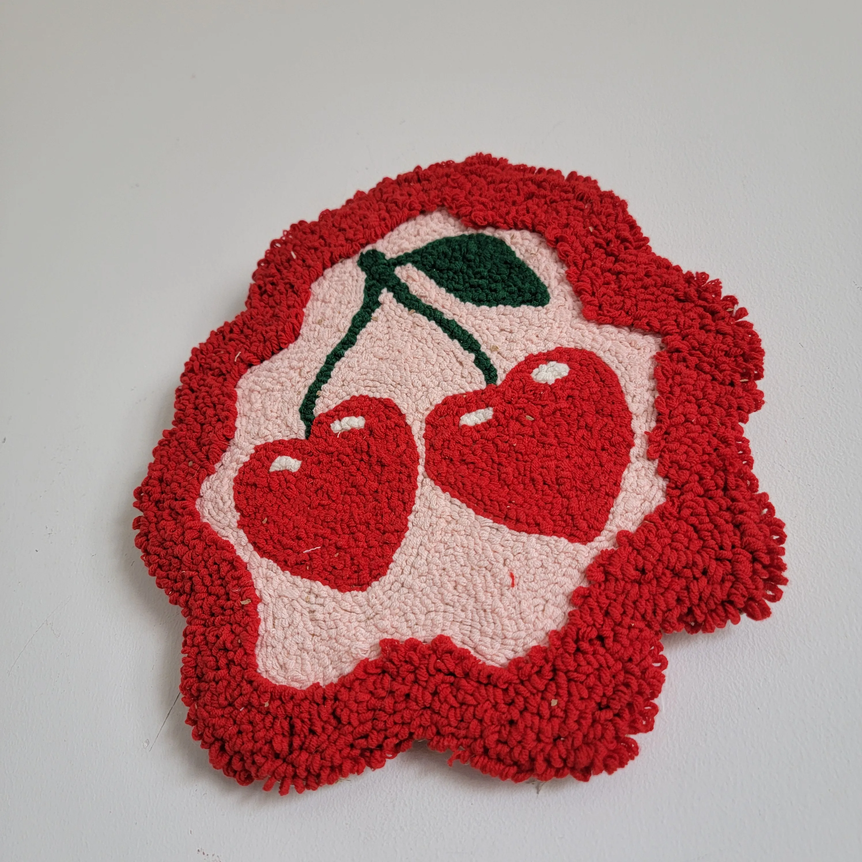 Punch-Needling BY HANDWORK Handmade crochet wall art, handmade flower decor, boho wall hanging, colorful vase decor, woven home