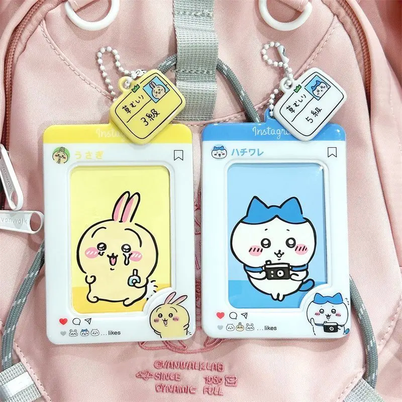 Portatarjetas DE FOTOS Kpop de dibujos animados, álbum de fotos decorativo de 3 pulgadas, mangas protectoras, colgante de papelería japonesa Kawaii,