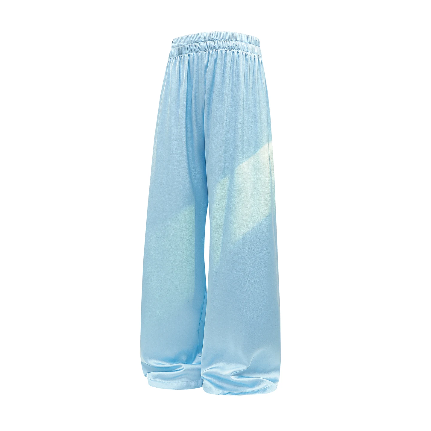 

M-8XL Men's Drape Casual Pants New Summer Fashion Solid Color Loose Fit Acetate Ice Silk Trousers Simple Versatile Daily Wear