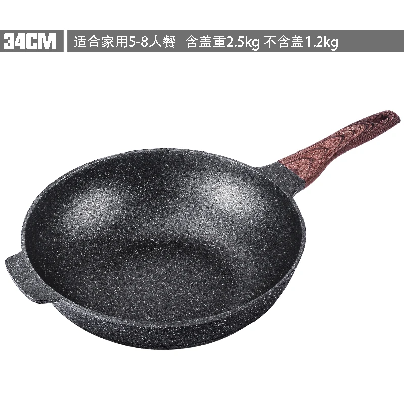 Imagem -05 - Coréia King Kong Natural Medical Pedra Non-stick Pan Fogão de Indução Gás Wok Casa Preguiçoso sem Fumaça de Óleo