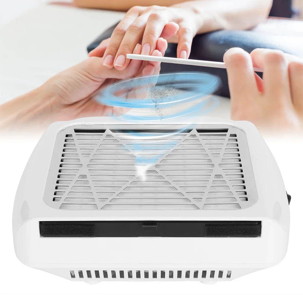 

80W Nail Dust Collector Nail Dust Suction Fan Nail Vacuum Cleaner with Filter Nail Art Cleaner