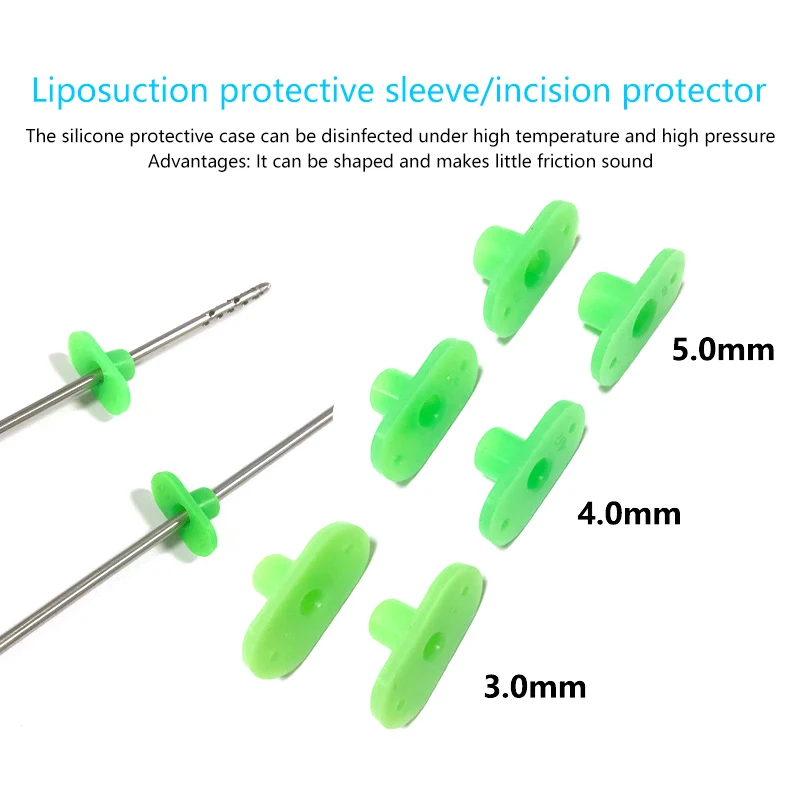 

1 Pcs Skin Protector For Liposuction Cannula Needle Liposuction Tool 3.0/4.0/5.0mm Autoclavable Skin Ports Cover For Liposuction