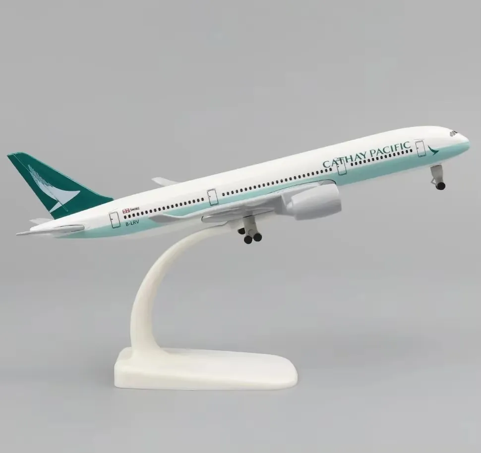 20cm Air Cathay Pacific Airlines Airbus A350 Airplane Model 1:400 Scale 350 Alloy Metal Plane Model Children's Christmas Gift