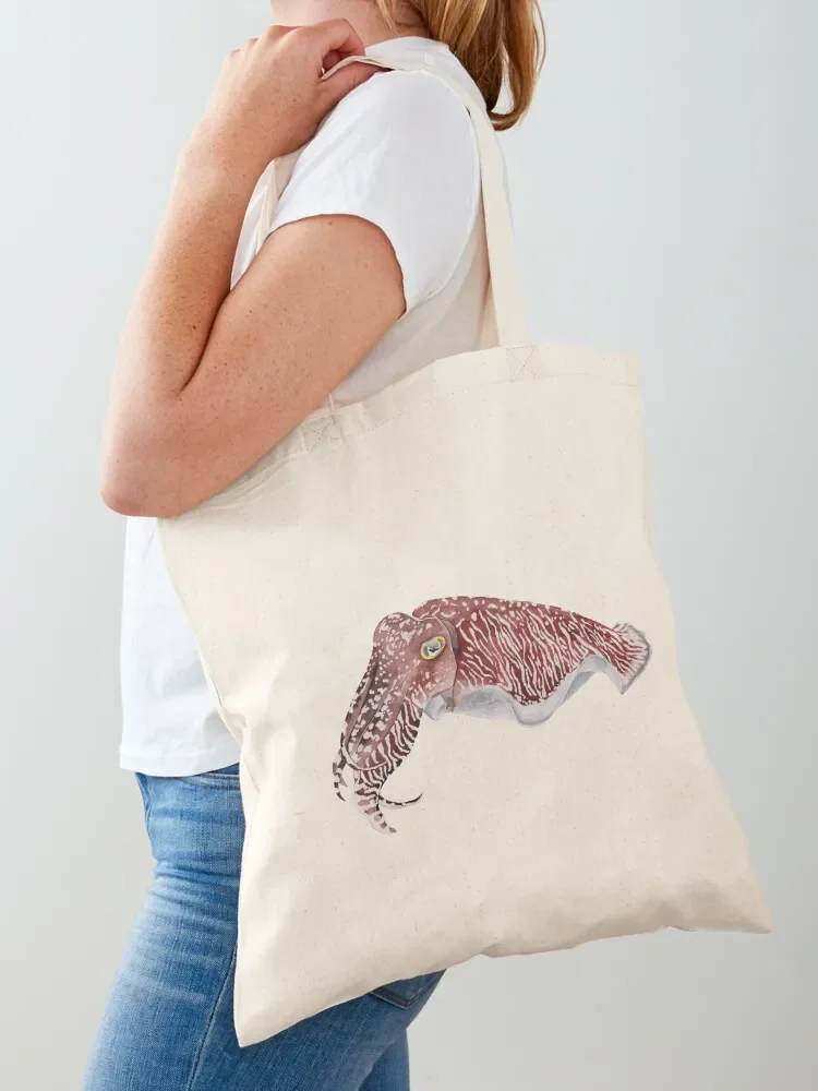 COMMON CUTTLEFISH-Sepia officinalis Tote Bag personalized tote Reusable bags custom canvas bag female bag