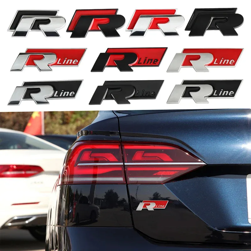 

Car Metal Badge Side Body Fender Trunk Sticker For Volkswagen GTI RLine VW Scirocco GOLF MK6 Polo Tiguan Passat
