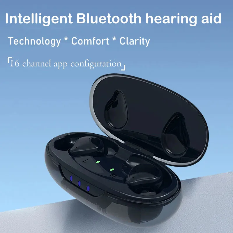 Fully Automatic Bluetooth Hearing Aids Rechargeable High-end Heavy Duty High Power for Deaf Elderly and Young People