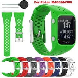 Ремешок для часов Polar M400 M430 GPS Running M 400 300, мягкий силиконовый Воздухопроницаемый сменный Браслет для смарт-часов