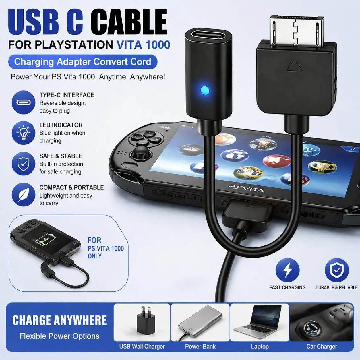 Кабель-usb-c-для-контроллера-playstation-vita-1000-адаптер-для-зарядки-type-c-со-светодиодной-индикацией-шнур-питания-для-консоли-ps-vita-1000