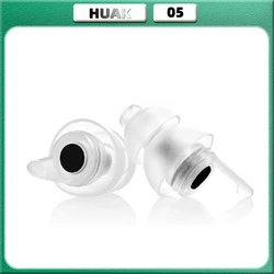 HUAK Silicone Ear Plugs High Fidelity Concert for Noise Cancelling Reusable Musicians Motorcycles Sleep Work, Study, Swim