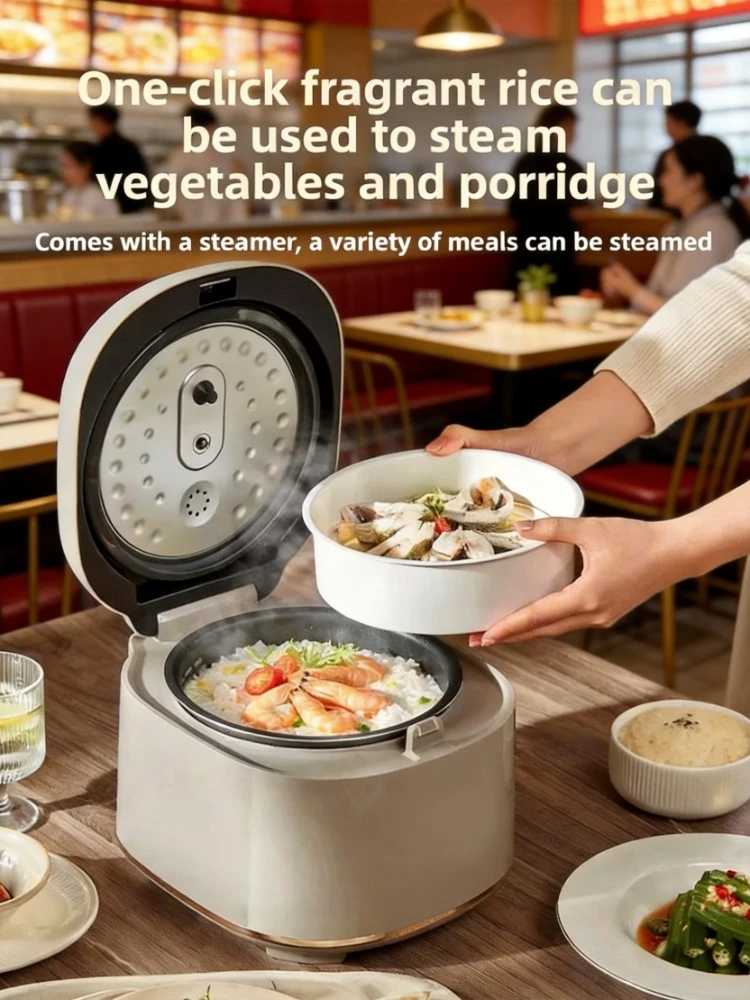 

Large Capacity Smart Rice Cooker 4L/5L, Household Multifunctional Electric Rice Cooker with Multi Cooking Modes for 3-8 People