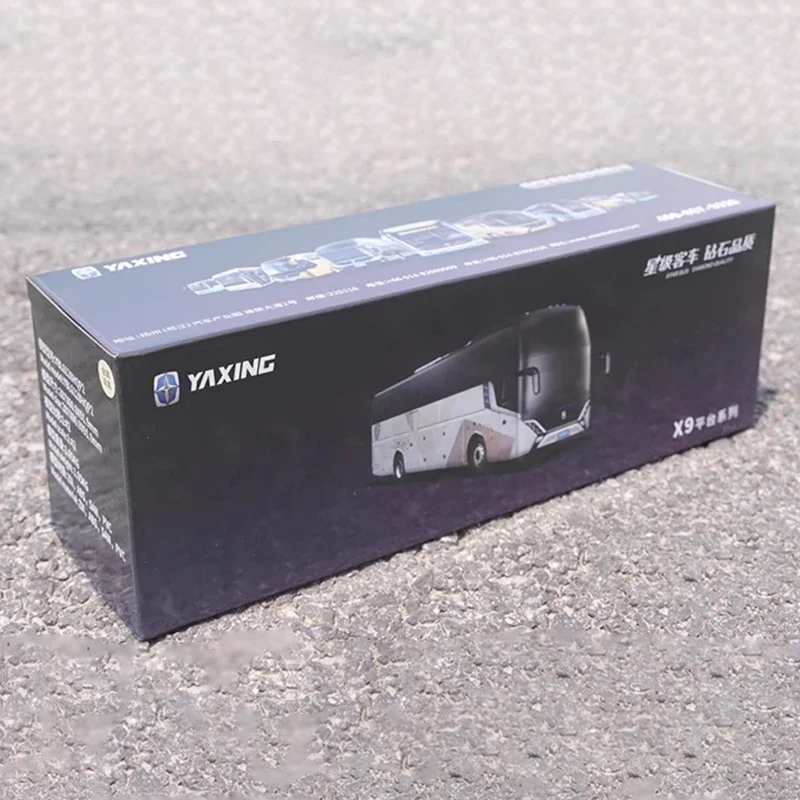 Diecast 1:42 Scale Yaxing Bus X9 Platform Series YBL6128HQP2 Bus Alloy Simulation Model Collection Gift Toy Static Display