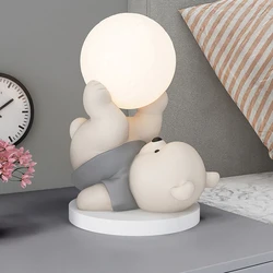 Lovely Creative Bear Decoration, Home Accessories, Practical Bedlight, Bedroom, Birthday, Christmas Gift, Housewarming