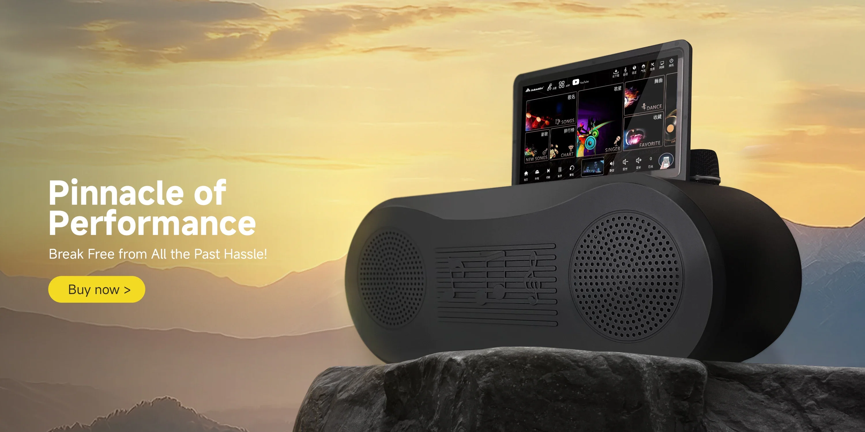 

Portable Mini Handheld Wireless Karaoke Speaker With 6T Audio Player And Microphone Outdoor Karaoke Mic Play