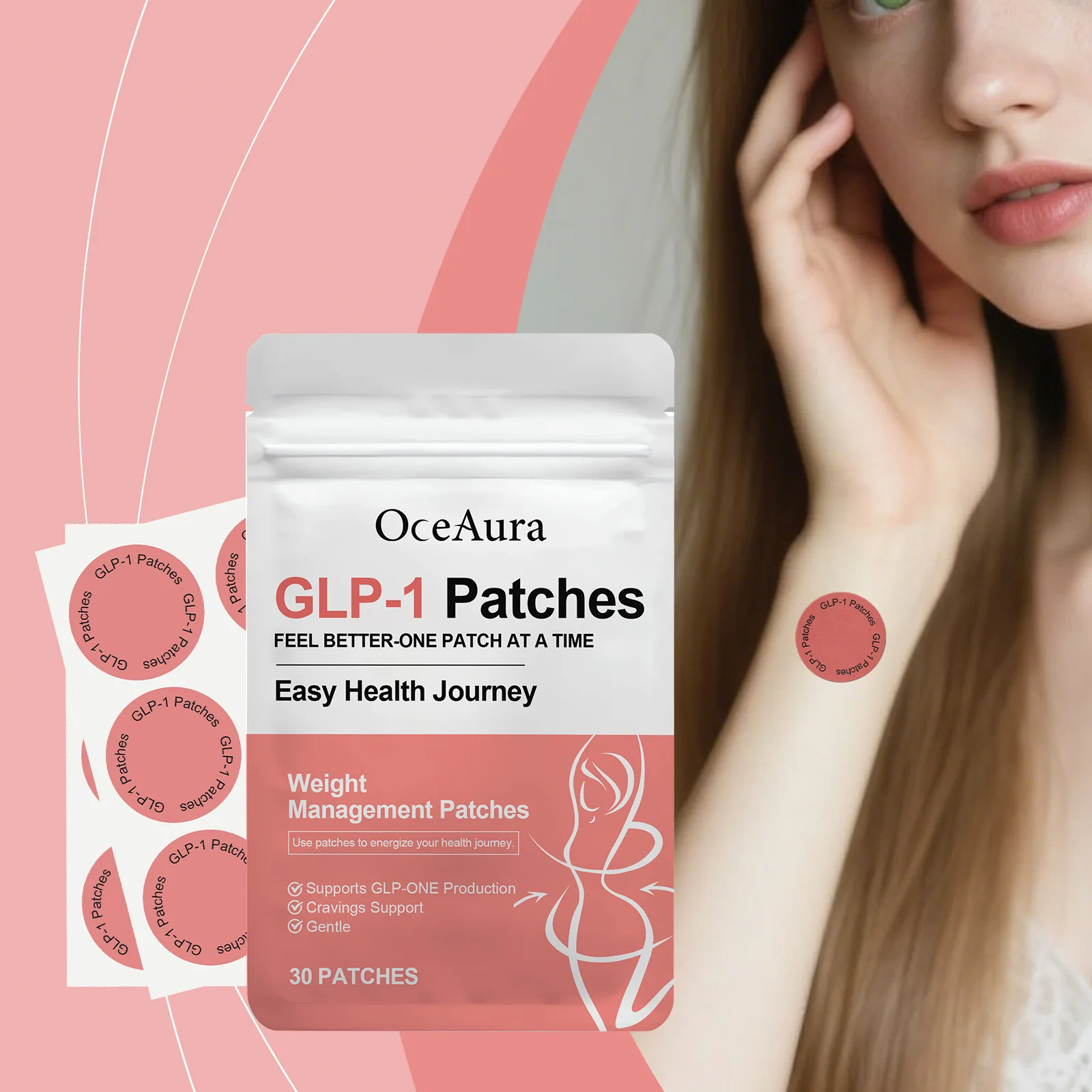 

GLP-1 Body Management Patch Weight Loss Fat Burning Lasting Firming Slimming Belly Thighs Anti Cellulite Body Shaping Plasters