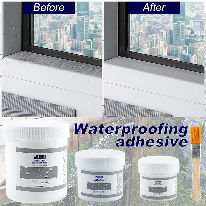 Waterproof Coating Sealant Strong Bonding Agent Transparent Invisible Paste Glue  Adhesive Repair Glue for Home Roof Bathroom image 4
