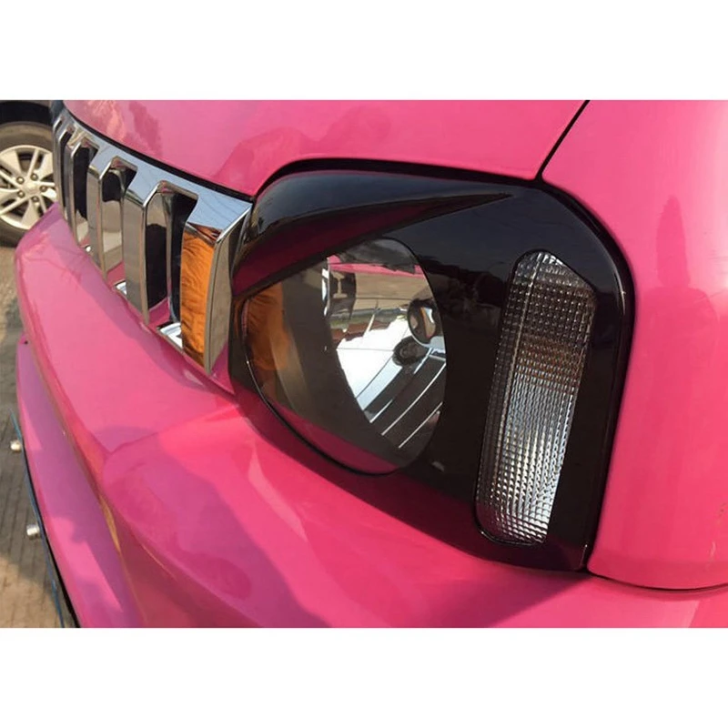 Reliable-Lamp Hoods Stickers Car Headlight Light Lamp Cover Garnish For Suzuki Jimny JB23 JB33 JB43 1998-2017