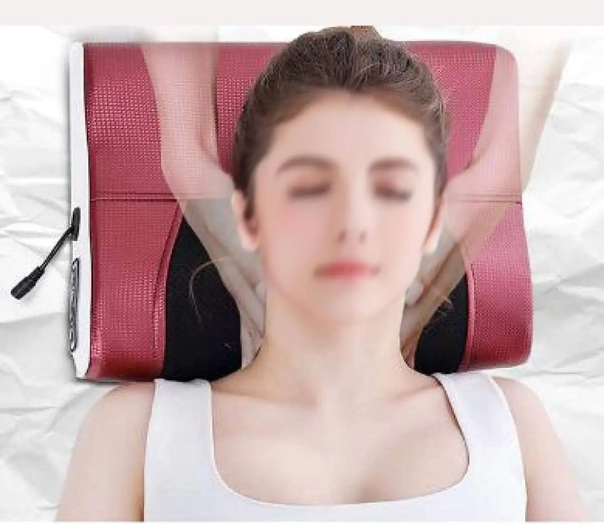 Back Neck Electric Massager with Heat Neck Massager Pillow 3D Kneading Deep Tissue Massage Pillow Electric Back Massage Pillow view 3
