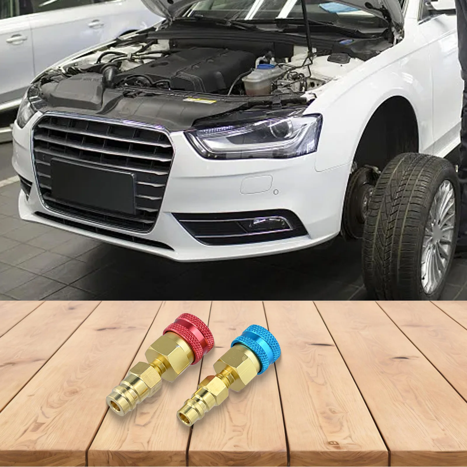 Convenient To Use Quick Coupler Adapter Car AC Parts Precise Thread Processing Adjustable Valves Convenient And Easy To Use