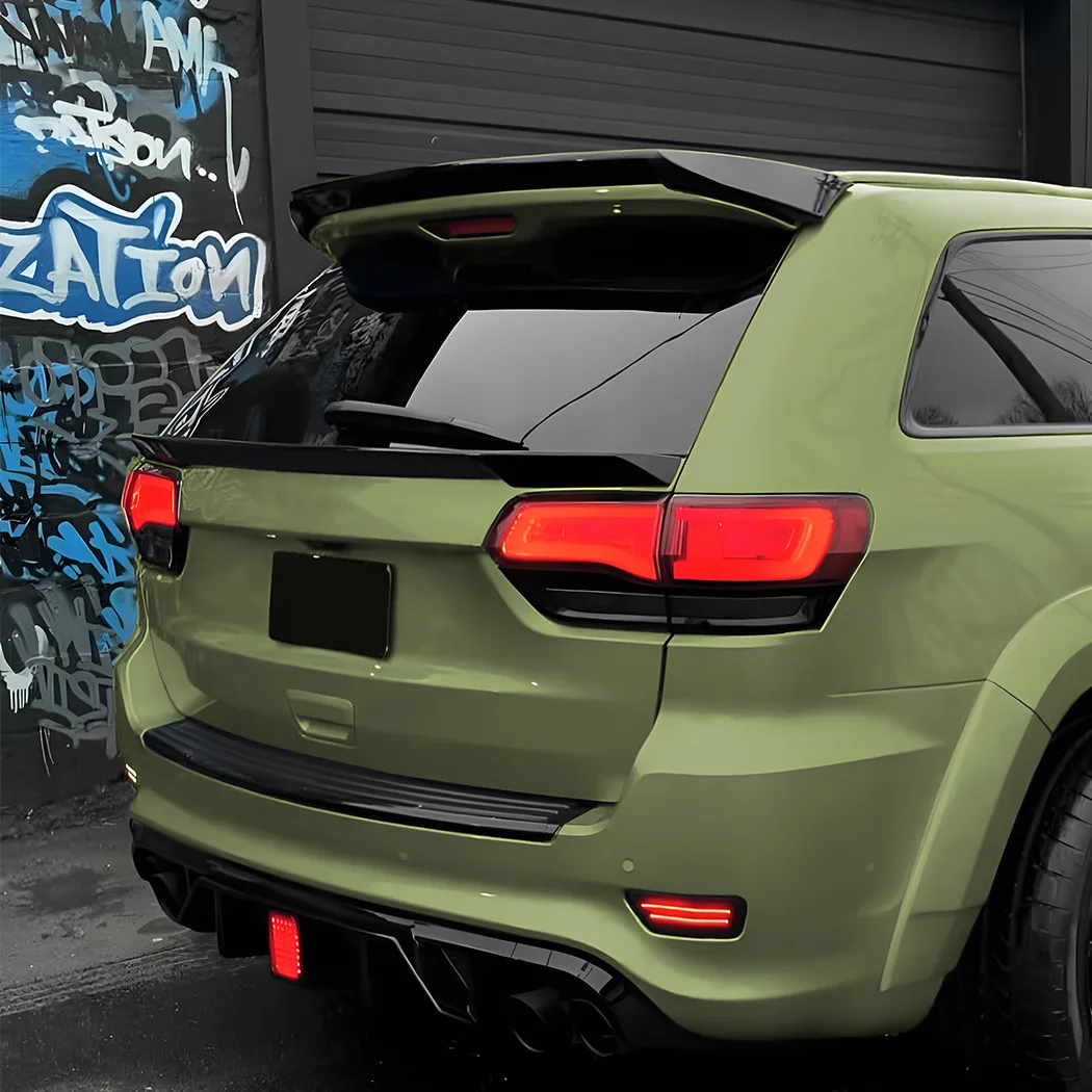 Para Jeep Cherokee SRT y Jeep Grand Cherokee 2012-2021, modificación de alerón trasero y alerón central.