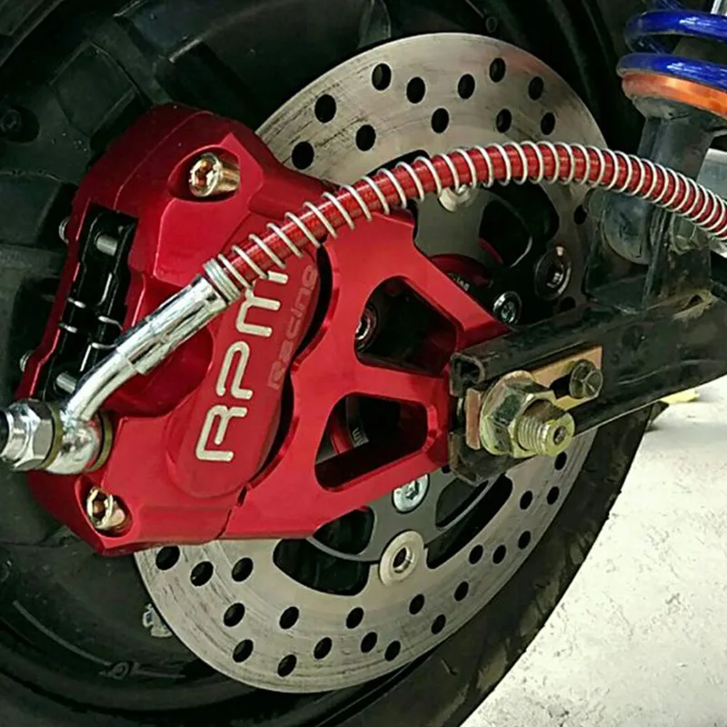 Pinzas de freno trasero para modificación de motocicleta RPM + Kit de soporte adaptador de bomba de freno de disco de 220mm para Yamaha Aerox Jog BWS MBK Nitro