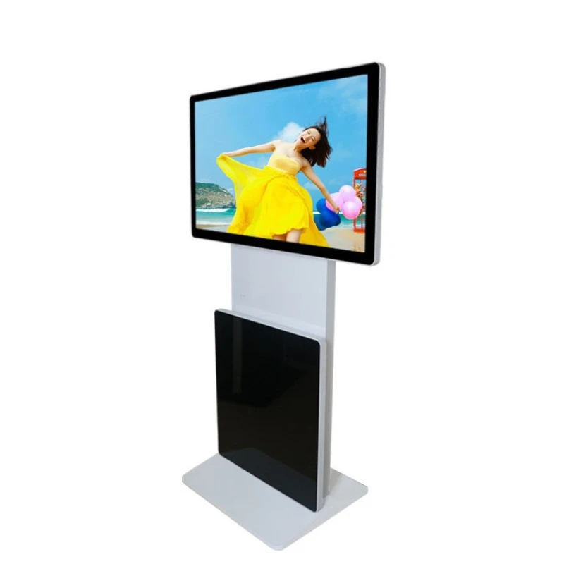 43 inch 360 ° rotating advertising machine high definition vertical touch all-in-one machine, floor touch advertising display