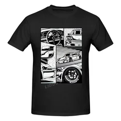 Japanese Car Details Structure JDM Auto Car T shirt Harajuku Streetwear Short Sleeve T-shirt 100% Cotton Graphics Tshirt Tee Top