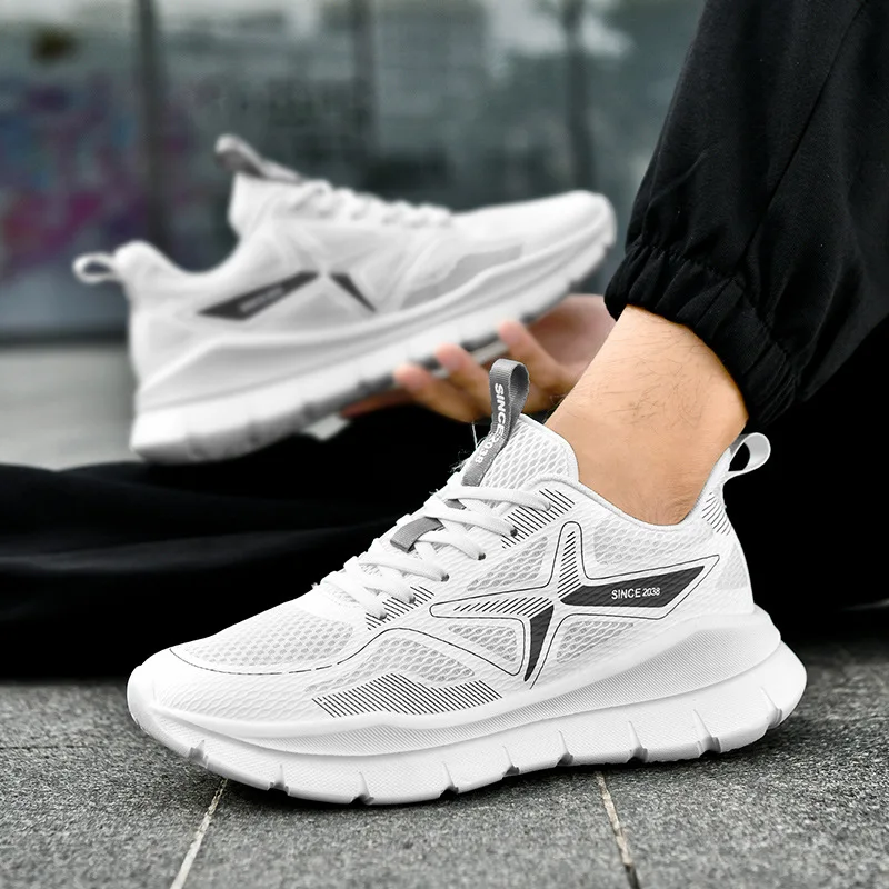 

Men Sports Running Shoes Casual Marathon Breathable Lightweight Women's Comfortable Athletic Nonskid Walking Sneakers