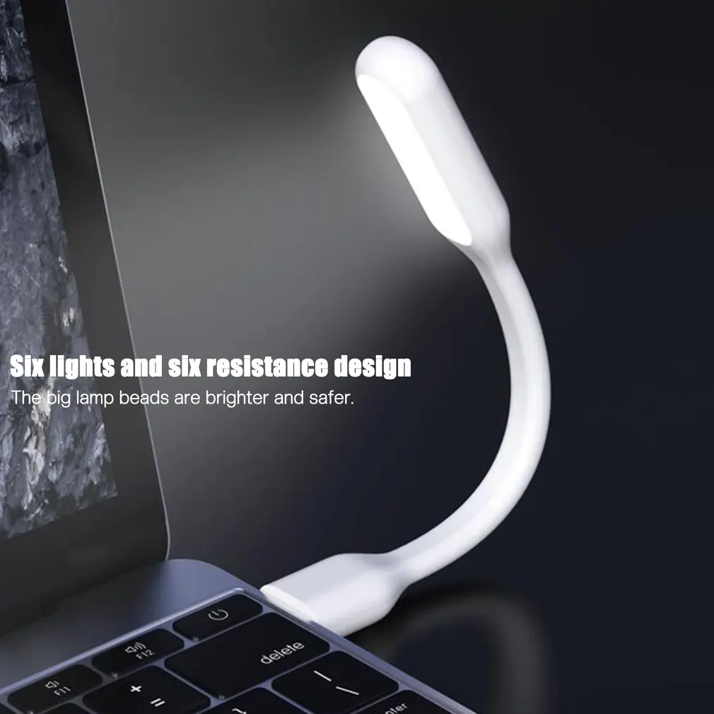 Mini lampe de lecture LED ultralégère, 5V, 1.2W, USB, Power Bank, idéale pour PC, ordinateur Portable, Notebook