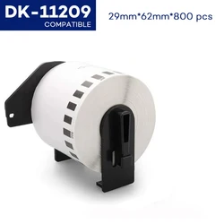 1 Roll DK-11209 Thermal paper 29*62mm 800PCS Address Label Continuous Compatible for Brother QL Label QL-500 QL-570 Printer