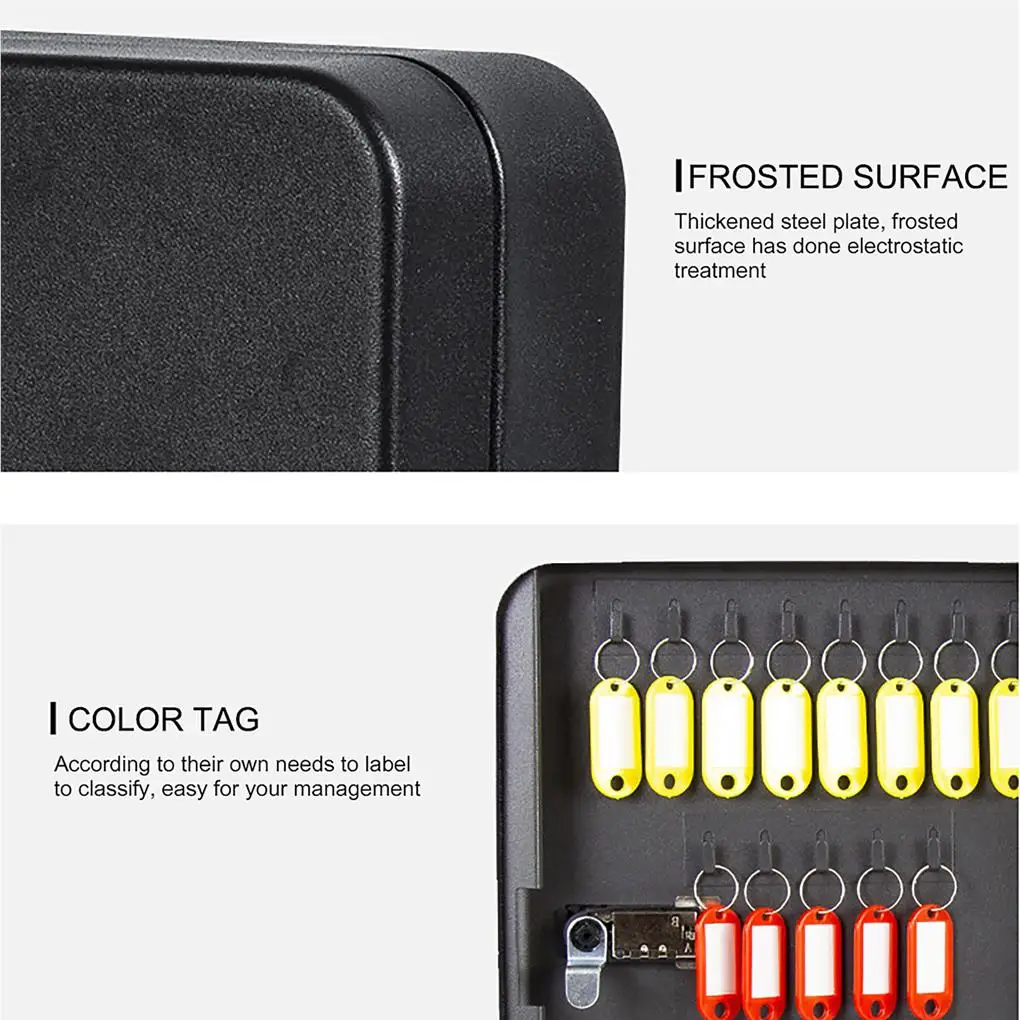 Key Cabinet Wall-mounted Lock Box Keys Containers Organization Holders