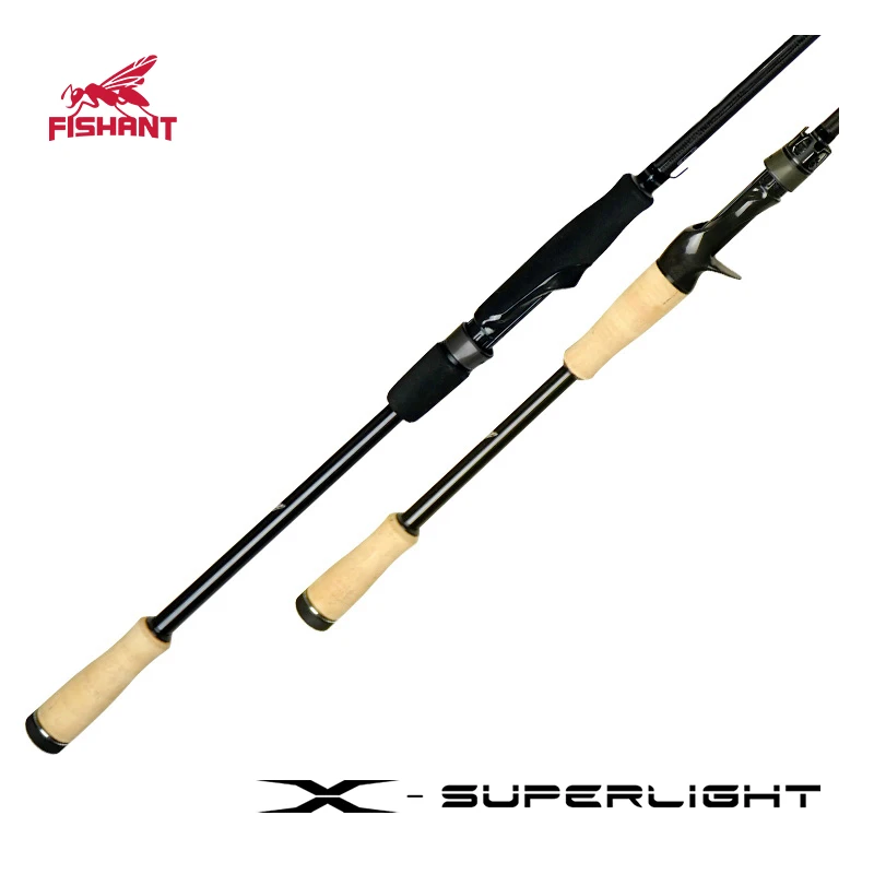 FISHANT X-Superlight Long Cast Lure Fishing Rod, Full Fuji SIC Guides, Ultra Lightweight High Carbon Bass Trout Rod