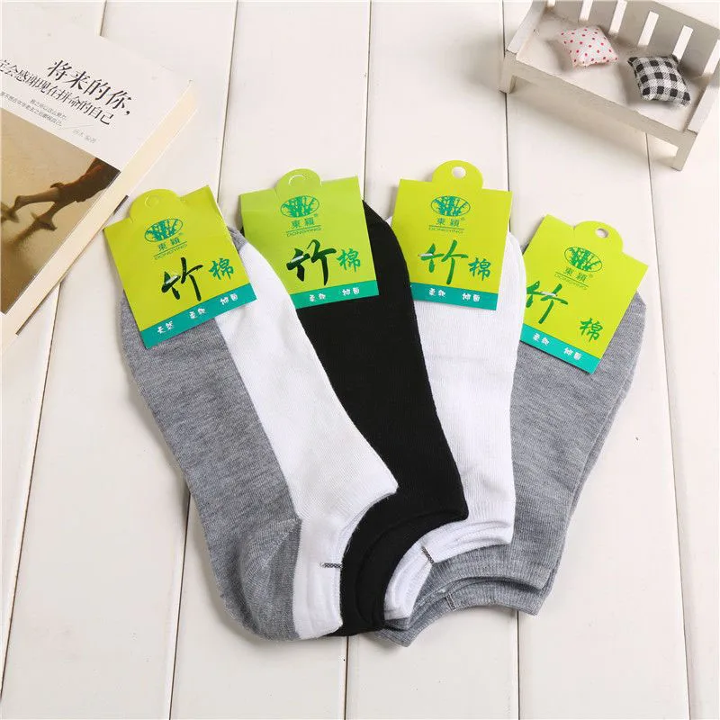 5 Pairs Summer Bamboo Fiber Men Socks For Comfortable Breathability Odor Resistance And Wear Resistance Thin Solid Color Socks