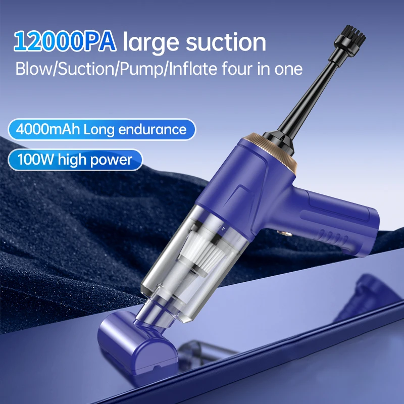 

Purerobo New Portable Wireless Vacuum Cleaner Handheld Brushless Car Vacuum Cleaner blow/suction/pump/Inflate 4 in1 TYPE-C charg