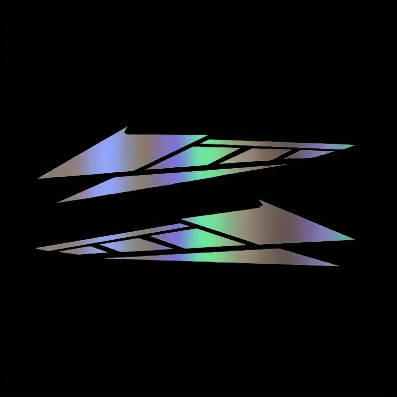 2 PÇS/SET Sporty Speed Stripe Auto Moto Adesivo, Decalque de Design Dinâmico para Carro Motocicleta, Acessório de Personalização Exterior