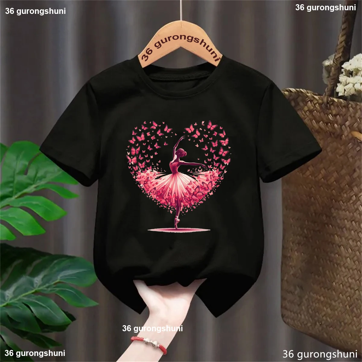 Ballet Dancer T-Shirt Girls Dance Enthusiasts Tshirt Fashion Harajuku Girl Dance Birthday Giftclothes Cute Kids Tshirt Topxs-5xl