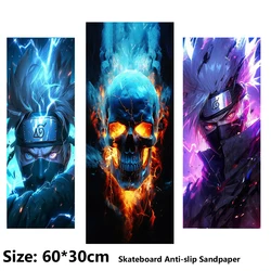 Skull Comic Cool Pattern Electric Scooter Anti-slip Sticker Sandpaper Skateboard Grip Tape Sheet 60*30cm