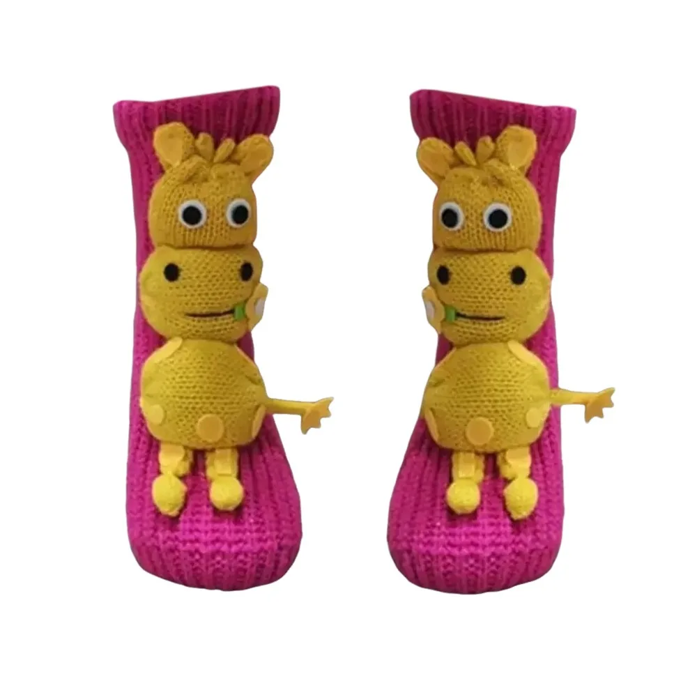 

New 3D Prints Christmas Socks Thick Hand Crocheted Animal Socks Breathable Warm Winter Socks for Men & Women