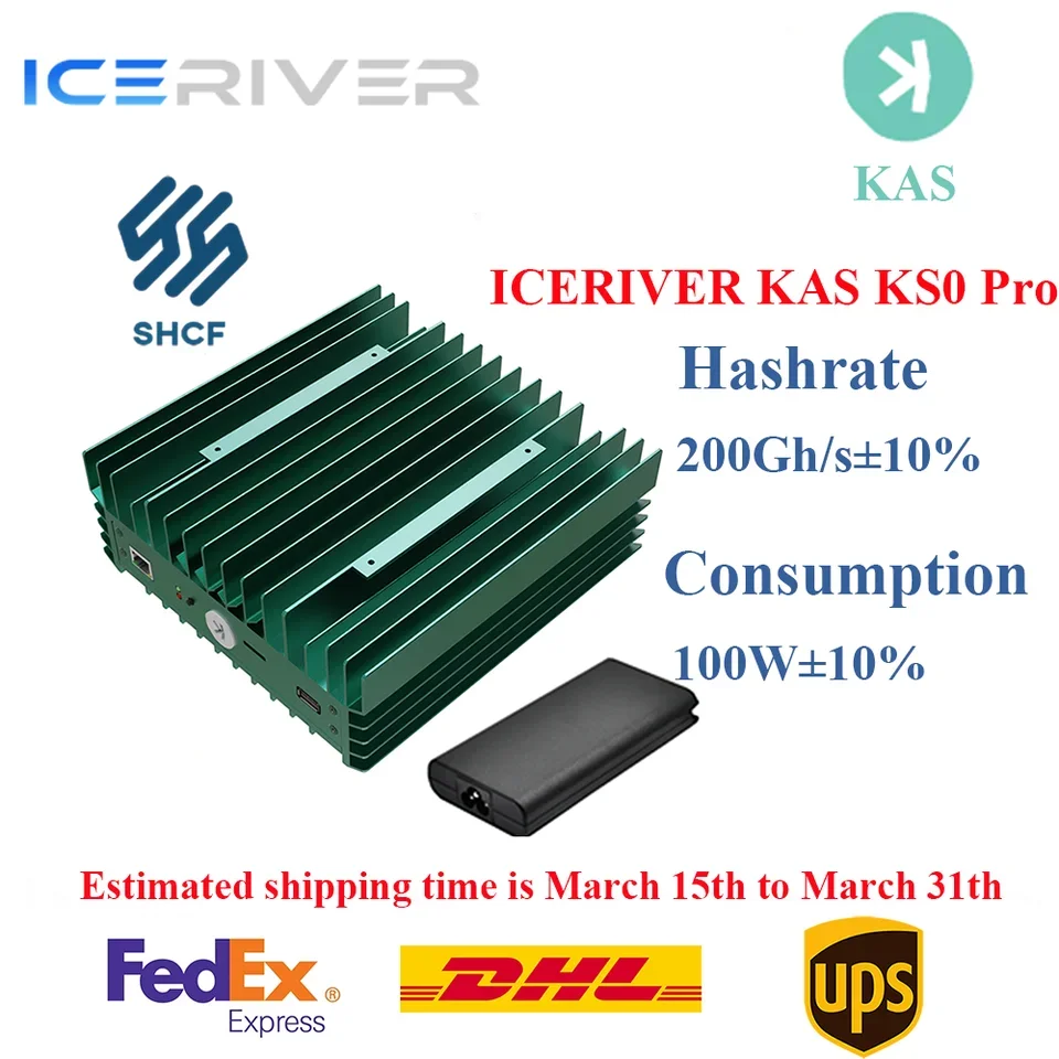 

AMAZING IceRiver KAS KS0 PRO Asic Kaspa Miner 200Gh/s