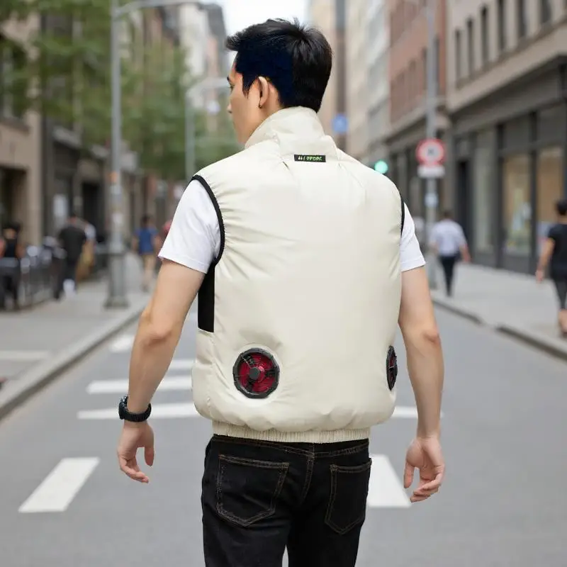 1/2Pcs 웨어러블 에어컨 의류 팬 12V 높은 풍력 냉각 공기 팬 하이킹 낚시 의류 액세서리