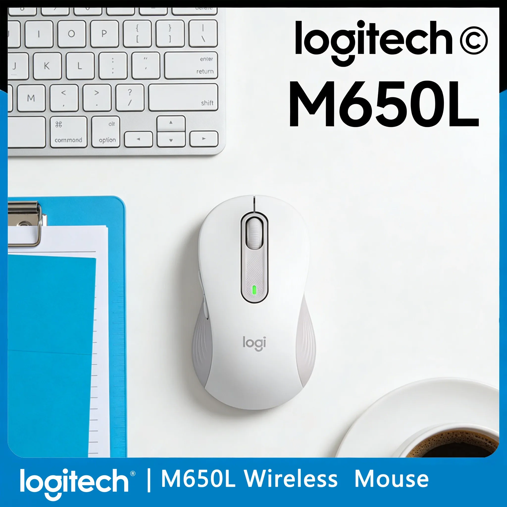 

Мышь Logitech M650 / M650L с увеличенным временем автономной работы, двойным режимом подключения, для командировок