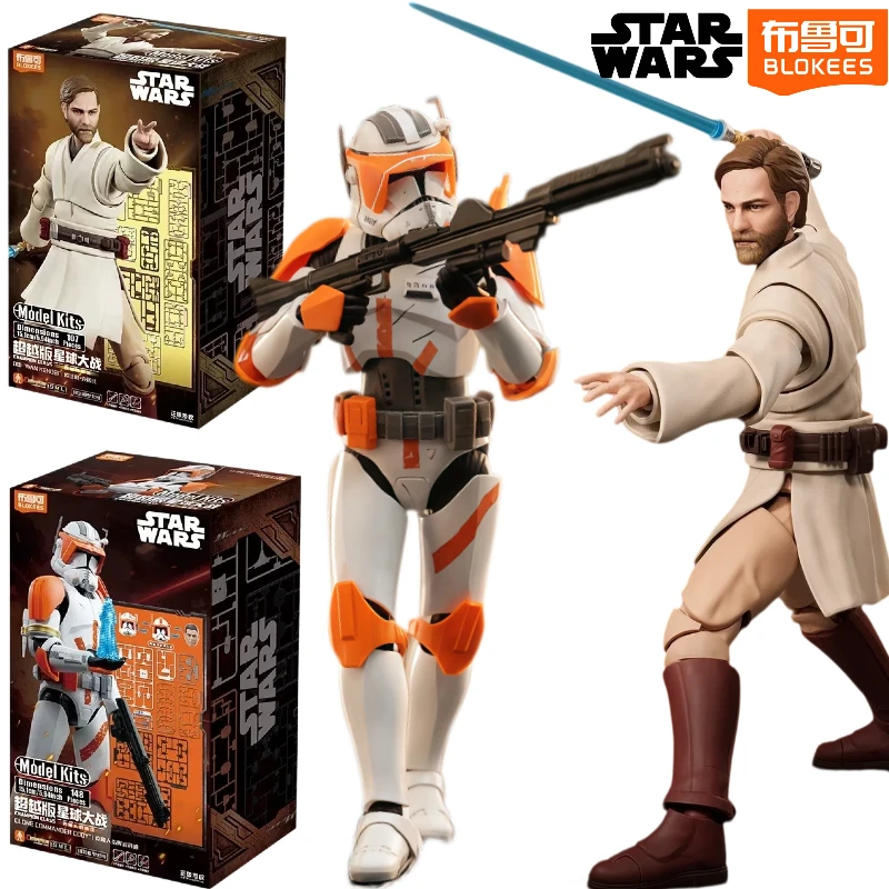 ブローケス-スター・ウォーズ-アクションフィギュア-チャンピオンクラス-オビ＝ワン・ケノービ-クローン・コマンダー・コーディ-モデルキット-セット-組み立て式おもちゃ-ギフト-組み立て式
