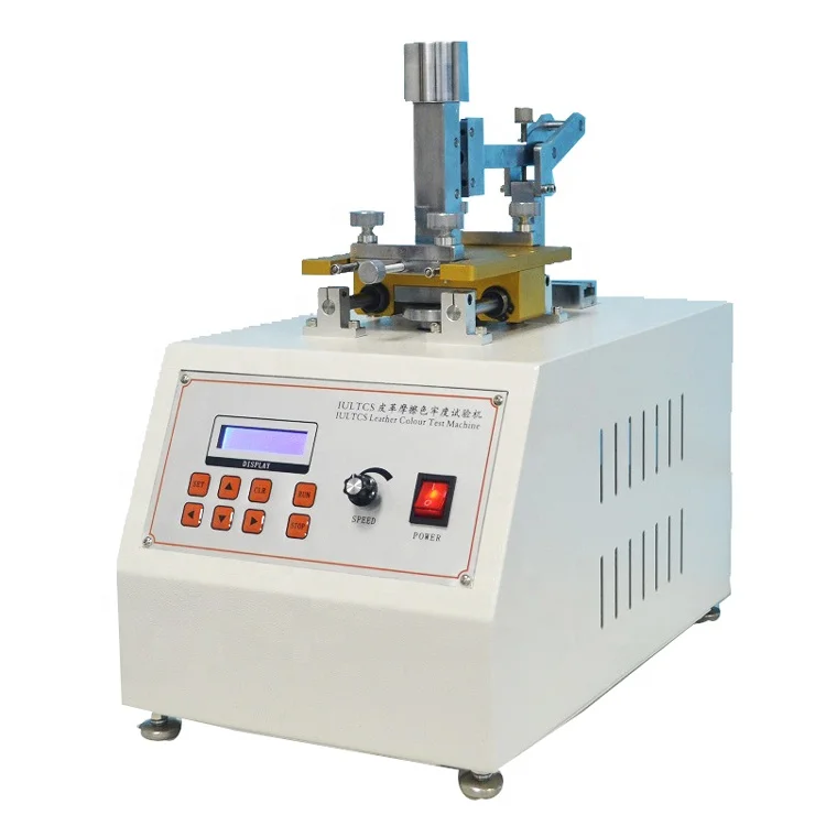 EN ISO 20344 IULTCS Rubbing Color Fastness Tester, Veslic Abrasion Tester For Leather